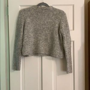 Thick oversized half turtle neck sweater